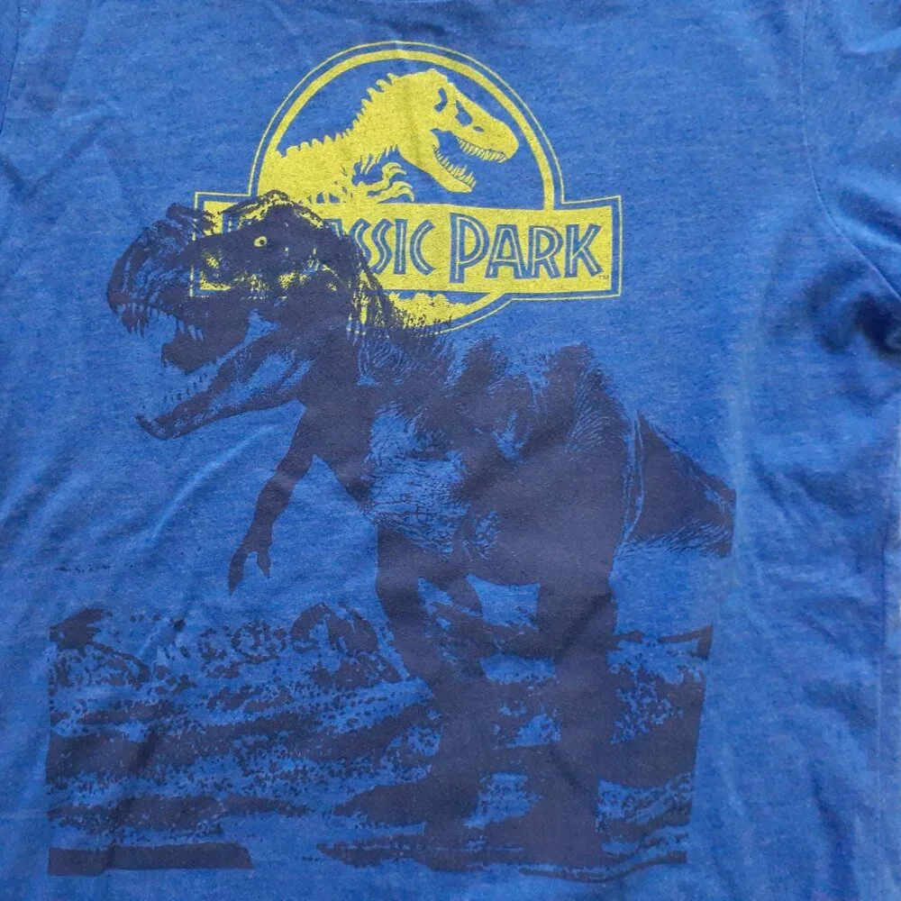Jumping Beans Boys Jurassic Park T-Shirt Long Sleeve Dinosaur Blue 8